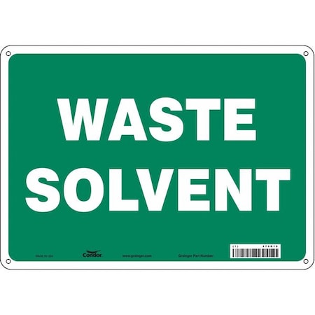 Safety Sign, 10 in Height, 14 in Width, Aluminum, Horizontal Rectangle, English, 470R19 MPN:470R19