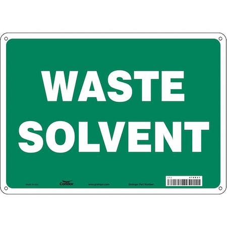 Safety Sign, 10 in Height, 14 in Width, Polyethylene, Horizontal Rectangle, English, 470R21 MPN:470R21
