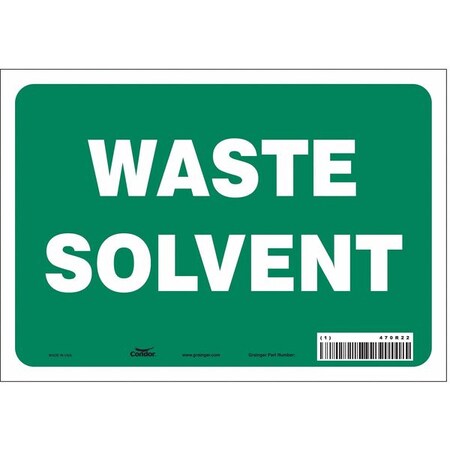 Safety Sign, 7 in Height, 10 in Width, Vinyl, Vertical Rectangle, English, 470R22 MPN:470R22