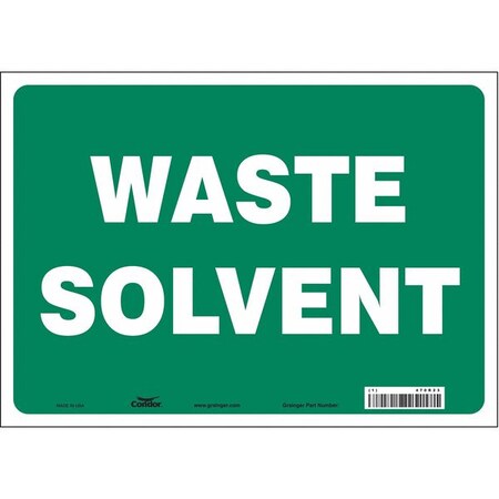 Safety Sign, 10 in Height, 14 in Width, Vinyl, Horizontal Rectangle, English, 470R23 MPN:470R23