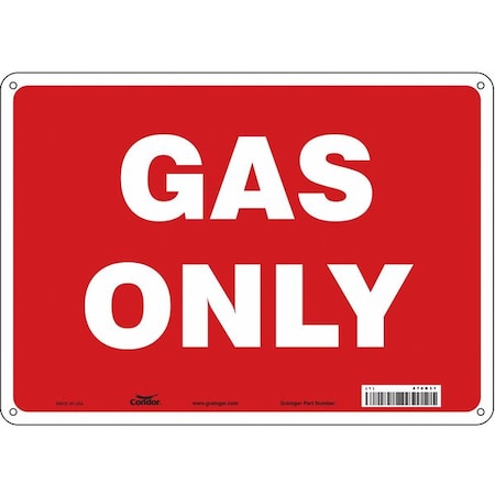 Safety Sign, 10 in Height, 14 in Width, Aluminum, Horizontal Rectangle, English, 470R31 MPN:470R31