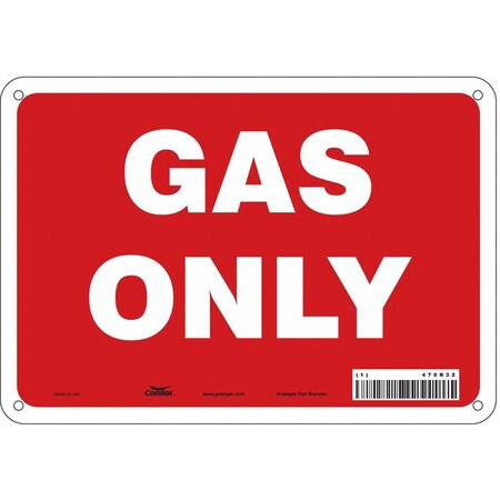 Safety Sign, 7 in Height, 10 in Width, Polyethylene, Vertical Rectangle, English, 470R32 MPN:470R32