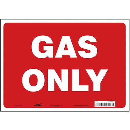 Safety Sign, 10 in Height, 14 in Width, Vinyl, Horizontal Rectangle, English, 470R35 MPN:470R35