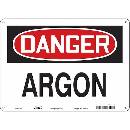 Safety Sign, 10 in Height, 14 in Width, Aluminum, Horizontal Rectangle, English, 470T08 MPN:470T08