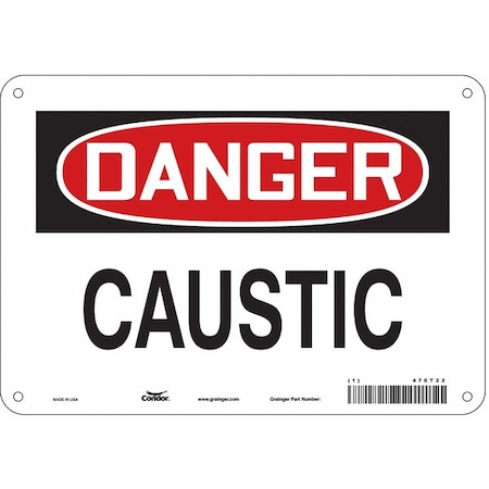 Safety Sign, 7 in Height, 10 in Width, Aluminum, Vertical Rectangle, English, 470T22 MPN:470T22