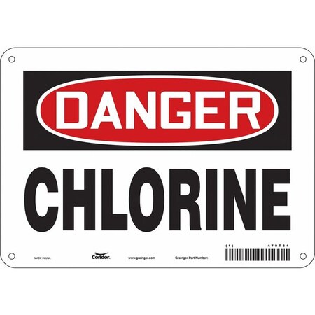 Safety Sign, 7 in Height, 10 in Width, Polyethylene, Vertical Rectangle, English, 470T34 MPN:470T34