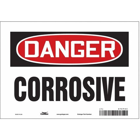 Safety Sign, 7 in Height, 10 in Width, Vinyl, Vertical Rectangle, English, 470T64 MPN:470T64