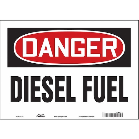 Safety Sign, 10 in Height, 14 in Width, Vinyl, Horizontal Rectangle, English, 470U03 MPN:470U03