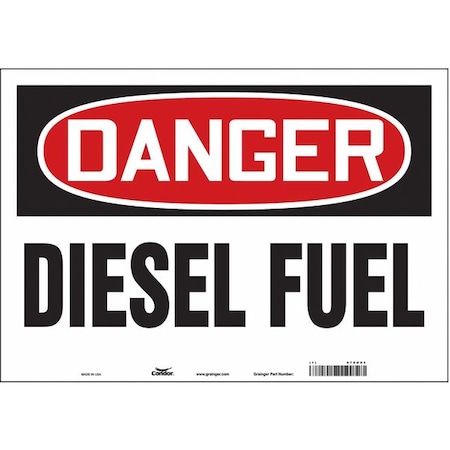 Safety Sign, 14 in H, 20 in W, Vinyl, Horizontal Rectangle, English, 470U04 MPN:470U04