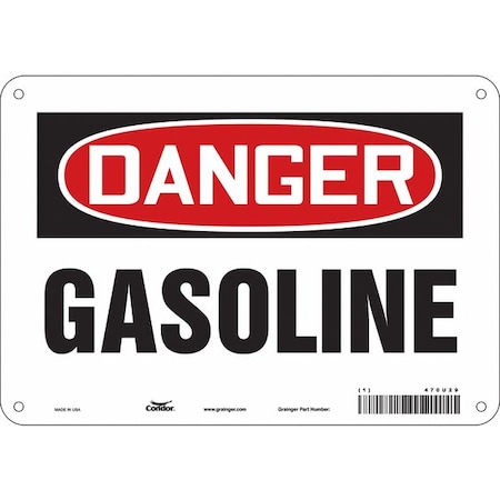 Safety Sign, 7 in Height, 10 in Width, Aluminum, Vertical Rectangle, English, 470U29 MPN:470U29