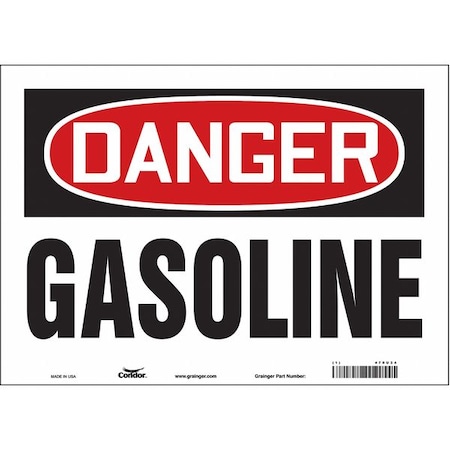 Safety Sign, 10 in Height, 14 in Width, Vinyl, Horizontal Rectangle, English, 470U34 MPN:470U34