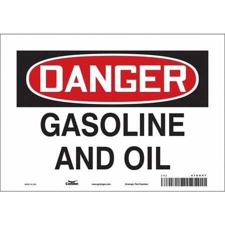 Safety Sign, 7 in Height, 10 in Width, Vinyl, Vertical Rectangle, English, 470U47 MPN:470U47