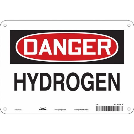 Safety Sign, 7 in Height, 10 in Width, Aluminum, Vertical Rectangle, English, 470U82 MPN:470U82