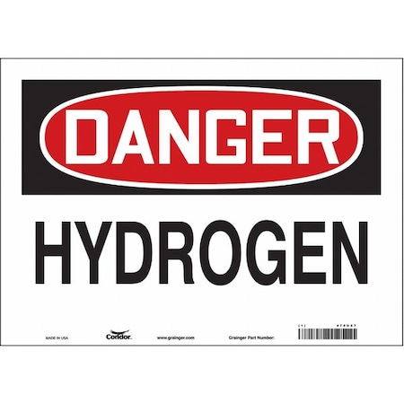 Safety Sign, 10 in Height, 14 in Width, Vinyl, Horizontal Rectangle, English, 470U87 MPN:470U87