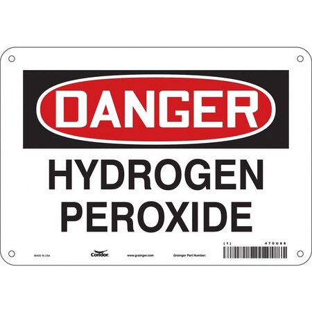 Safety Sign, 7 in Height, 10 in Width, Aluminum, Vertical Rectangle, English, 470U88 MPN:470U88