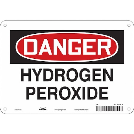 Safety Sign, 7 in Height, 10 in Width, Polyethylene, Vertical Rectangle, English, 470U90 MPN:470U90