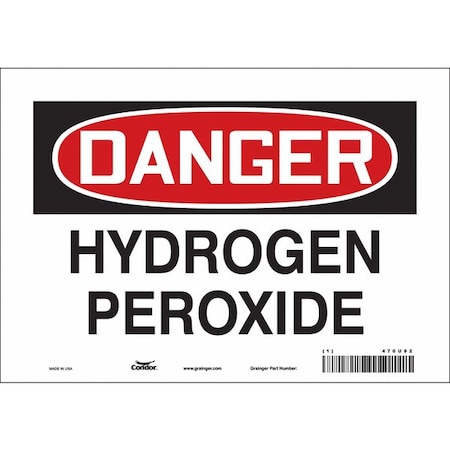 Safety Sign, 7 in Height, 10 in Width, Vinyl, Vertical Rectangle, English, 470U92 MPN:470U92