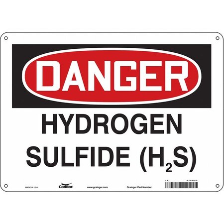 Safety Sign, 10 in Height, 14 in Width, Aluminum, Horizontal Rectangle, English, 470U95 MPN:470U95