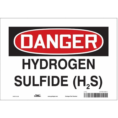 Safety Sign, 7 in Height, 10 in Width, Vinyl, Vertical Rectangle, English, 470V01 MPN:470V01