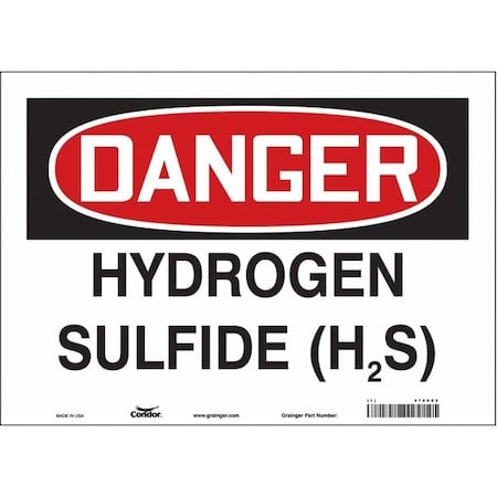 Safety Sign, 10 in Height, 14 in Width, Vinyl, Horizontal Rectangle, English, 470V02 MPN:470V02