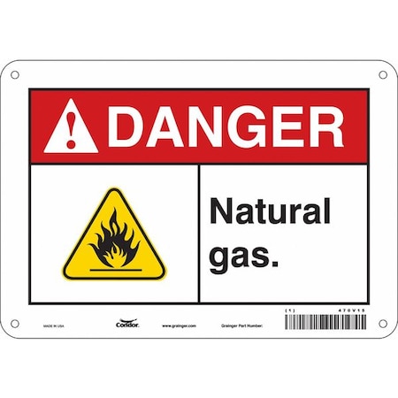 Safety Sign, 7 in Height, 10 in Width, Aluminum, Vertical Rectangle, English, 470V15 MPN:470V15