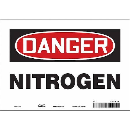 Safety Sign, 7 in Height, 10 in Width, Vinyl, Vertical Rectangle, English, 470V34 MPN:470V34