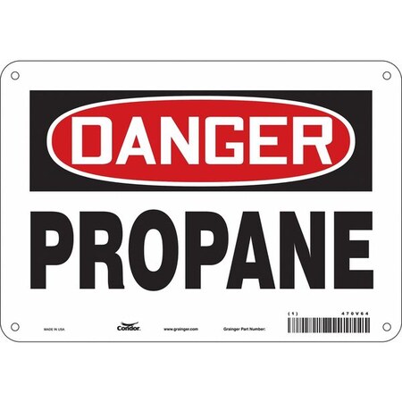 Safety Sign, 7 in Height, 10 in Width, Vinyl, Vertical Rectangle, English, 470V64 MPN:470V64