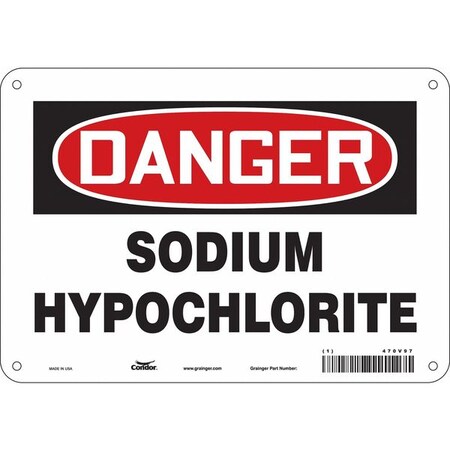 Safety Sign, 7 in Height, 10 in Width, Aluminum, Vertical Rectangle, English, 470V97 MPN:470V97
