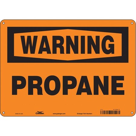 Safety Sign, 10 in Height, 14 in Width, Aluminum, Horizontal Rectangle, English, 470W17 MPN:470W17