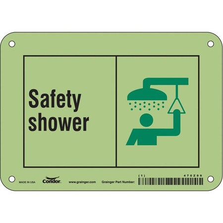 Safety Shower, 7 in W x 5 in H, Horizontal Rectangle, Polyethylene, 470Z99 MPN:470Z99