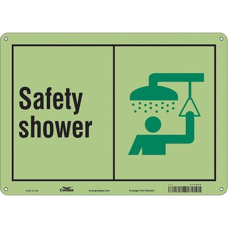 Safety Shower, 14 in W x 10 in H, Horizontal Rectangle, Polyethylene, 471A02 MPN:471A02