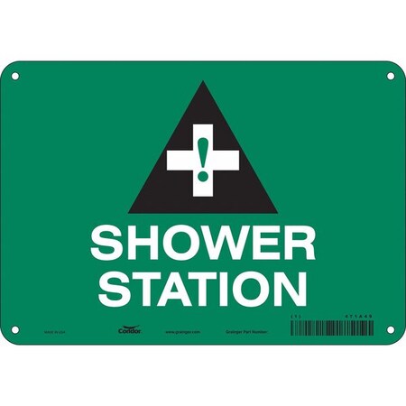 Shower Station, 10 in W x 7 in H, Vertical Rectangle, Polyethylene, 471A49 MPN:471A49