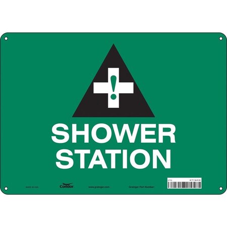 Shower Station, 14 in W x 10 in H, Horizontal Rectangle, Polyethylene, 471A50 MPN:471A50
