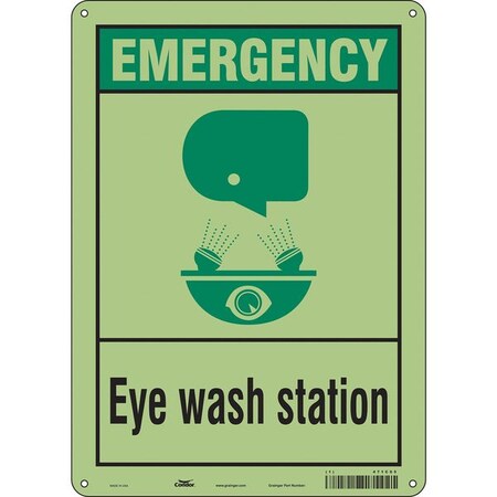 Emergency, Eye Wash Station, 10 in W x 14 in H, Vertical Rectangle, Polyethylene, 471C05 MPN:471C05