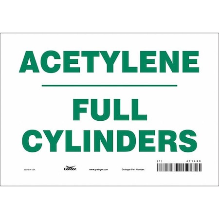 Safety Sign, 7 in Height, 10 in Width, Vinyl, Vertical Rectangle, English, 471L28 MPN:471L28