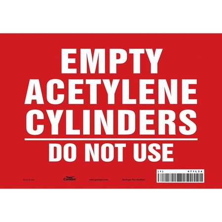 Safety Sign, 7 in Height, 10 in Width, Vinyl, Vertical Rectangle, English, 471L34 MPN:471L34