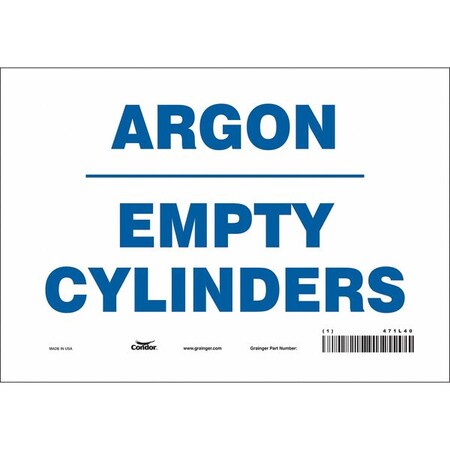 Safety Sign, 7 in Height, 10 in Width, Vinyl, Vertical Rectangle, English, 471L40 MPN:471L40
