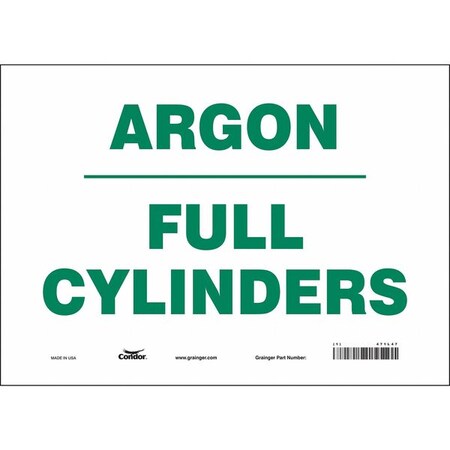 Safety Sign, 10 in Height, 14 in Width, Vinyl, Horizontal Rectangle, English, 471L47 MPN:471L47