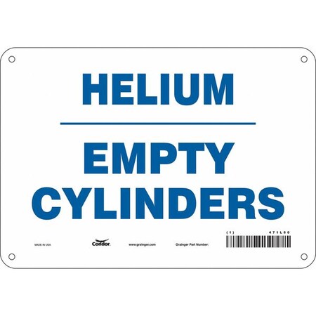 Safety Sign, 7 in Height, 10 in Width, Aluminum, Vertical Rectangle, English, 471L60 MPN:471L60