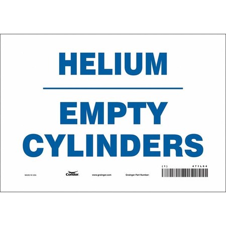 Safety Sign, 7 in Height, 10 in Width, Vinyl, Vertical Rectangle, English, 471L64 MPN:471L64
