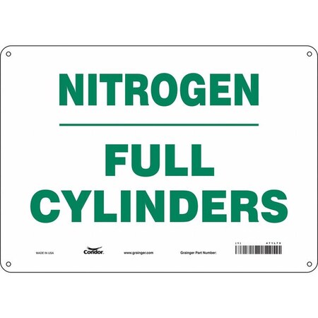 Safety Sign, 10 in Height, 14 in Width, Aluminum, Horizontal Rectangle, English, 471L79 MPN:471L79