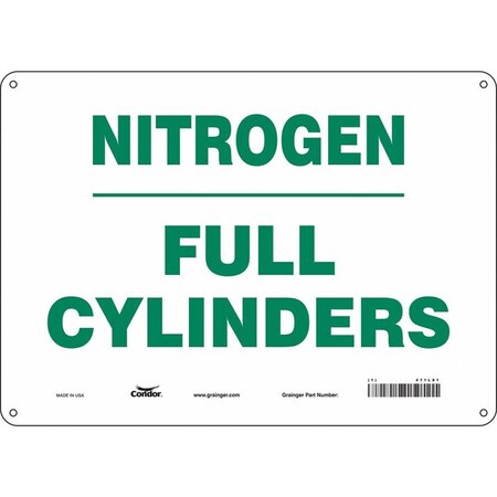 Safety Sign, 10 in Height, 14 in Width, Polyethylene, Horizontal Rectangle, English, 471L81 MPN:471L81