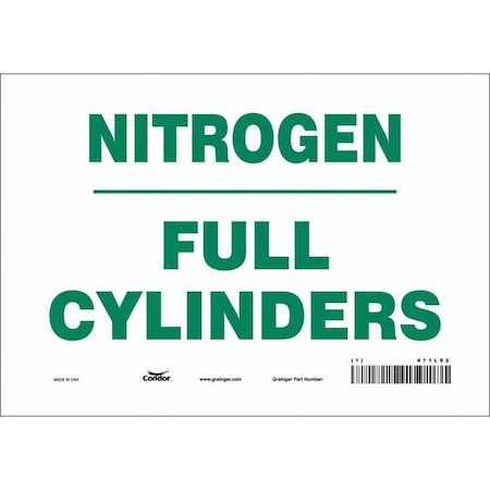 Safety Sign, 7 in Height, 10 in Width, Vinyl, Vertical Rectangle, English, 471L82 MPN:471L82