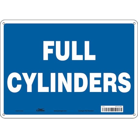 Safety Sign, 10 in Height, 14 in Width, Aluminum, Horizontal Rectangle, English, 471L85 MPN:471L85