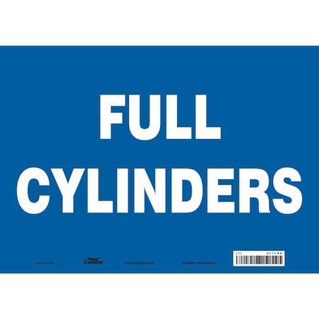 Safety Sign, 10 in Height, 14 in Width, Vinyl, Horizontal Rectangle, English, 471L90 MPN:471L90
