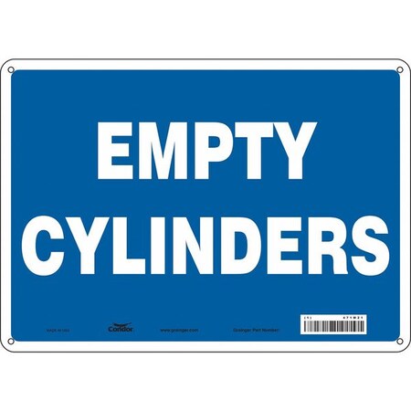 Safety Sign, 10 in Height, 14 in Width, Polyethylene, Horizontal Rectangle, English, 471M21 MPN:471M21