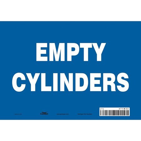 Safety Sign, 7 in Height, 10 in Width, Vinyl, Vertical Rectangle, English, 471M22 MPN:471M22