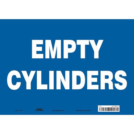 Safety Sign, 10 in Height, 14 in Width, Vinyl, Horizontal Rectangle, English, 471M23 MPN:471M23