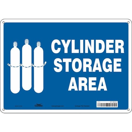 Safety Sign, 10 in Height, 14 in Width, Aluminum, Horizontal Rectangle, English, 471M42 MPN:471M42