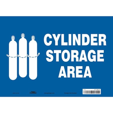 Safety Sign, 10 in Height, 14 in Width, Vinyl, Horizontal Rectangle, English, 471M46 MPN:471M46